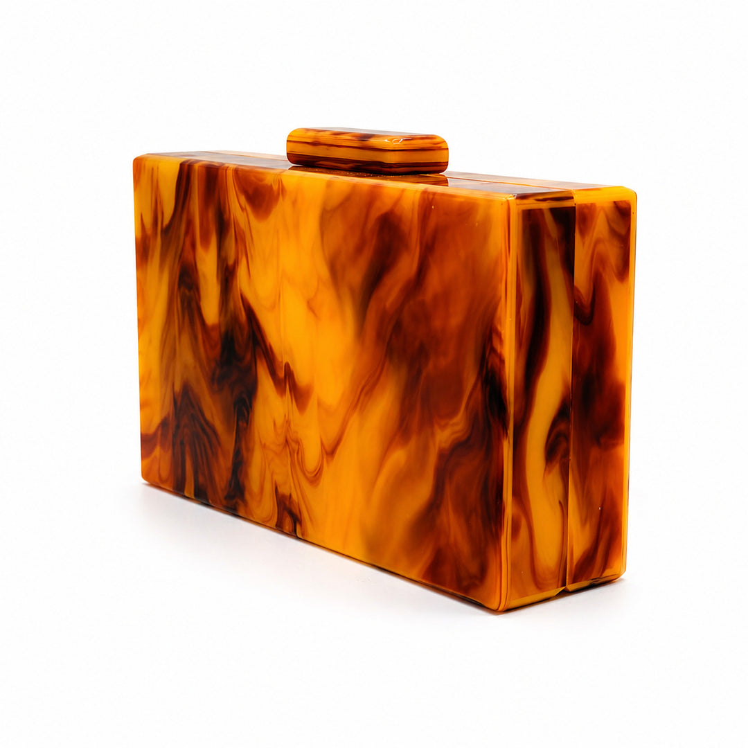 Luxurious Abstract Acrylic Evening Clutch