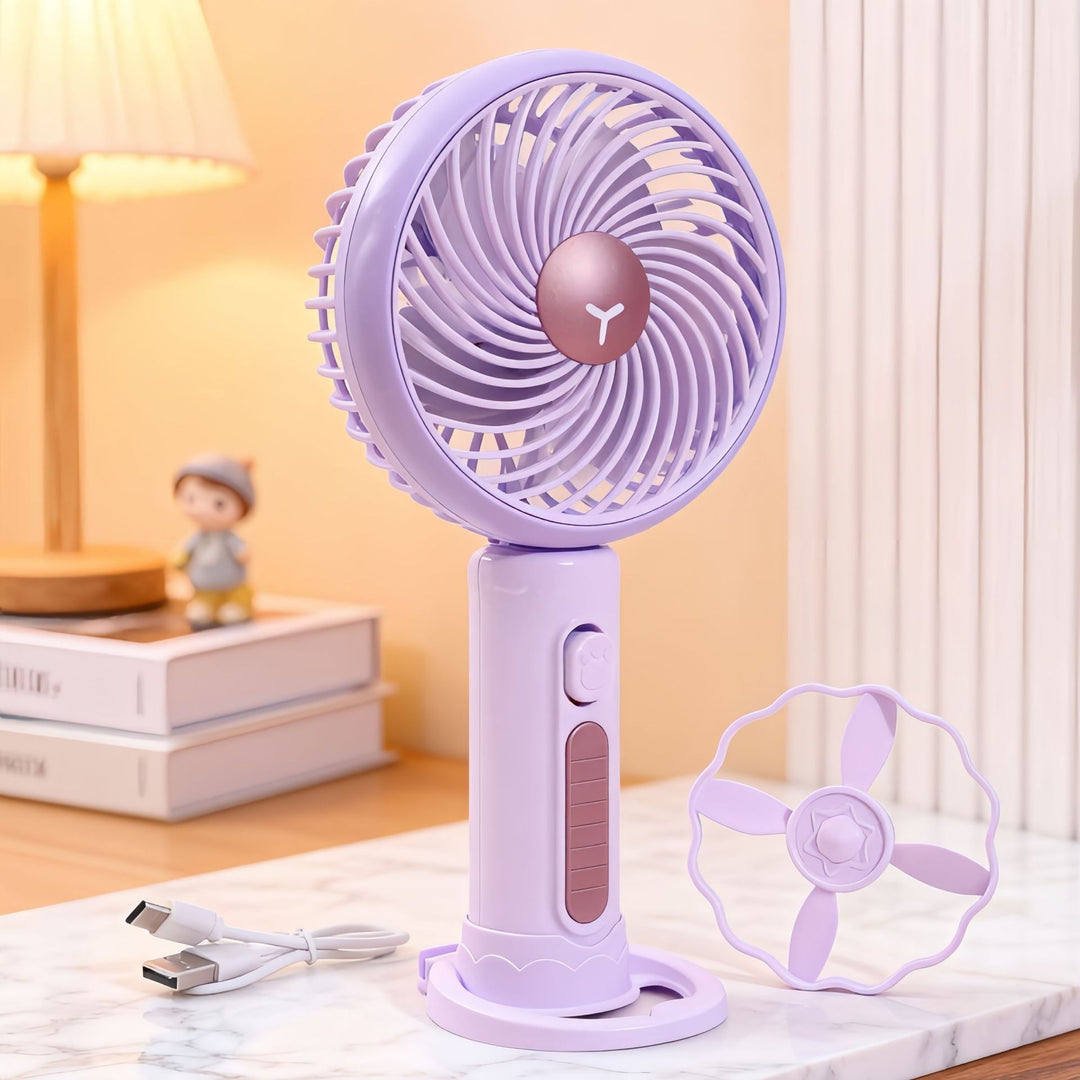 Ladies Portable Mini Handheld Fan with Flexible Tilt Adjustment Stornfield
