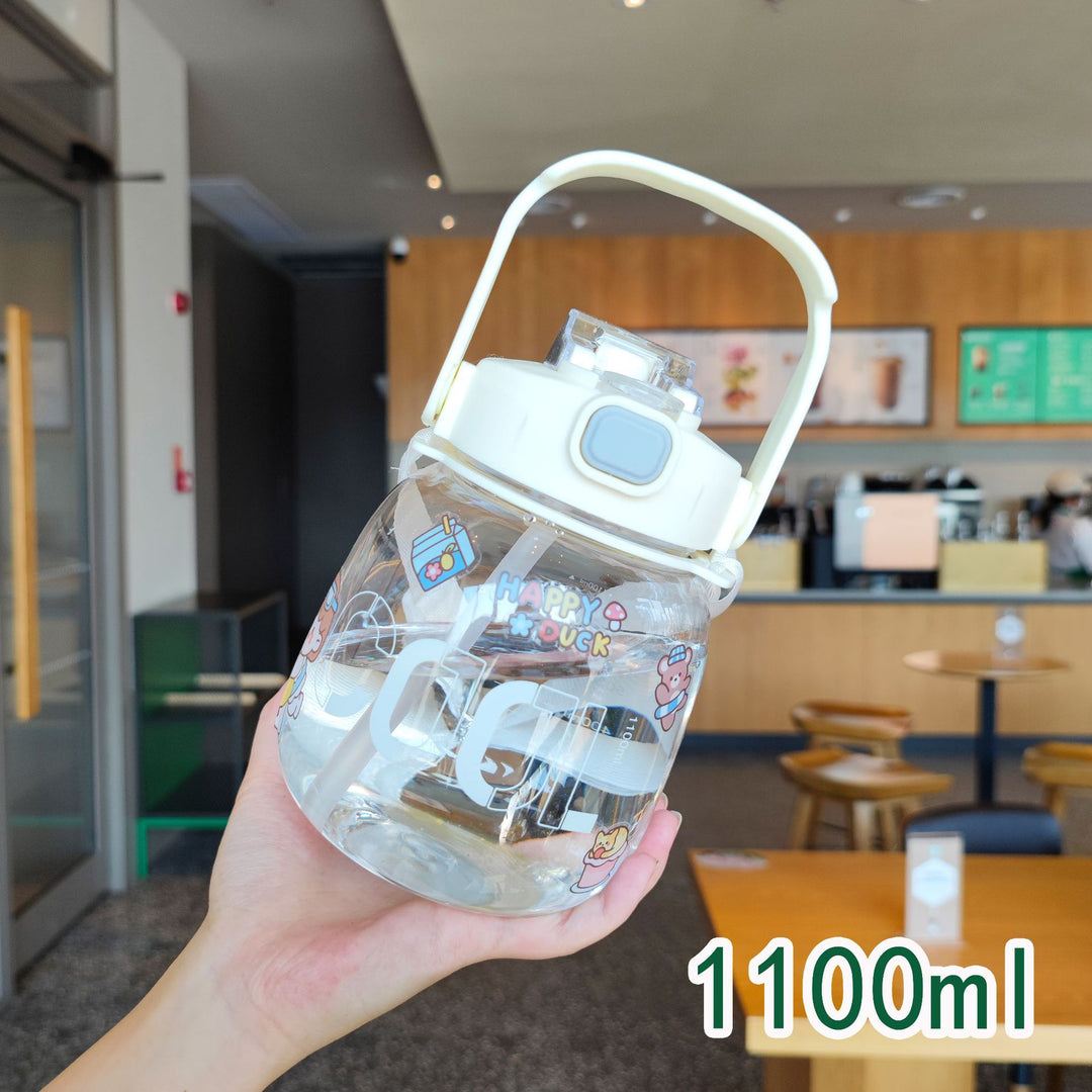 Women colorful and leak-proof water bottle with ergonomic carrying handle Stornfield