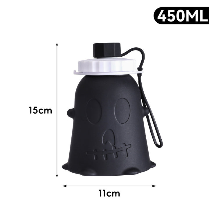 Unisex silicone drinking bottle with ghost design Stornfield