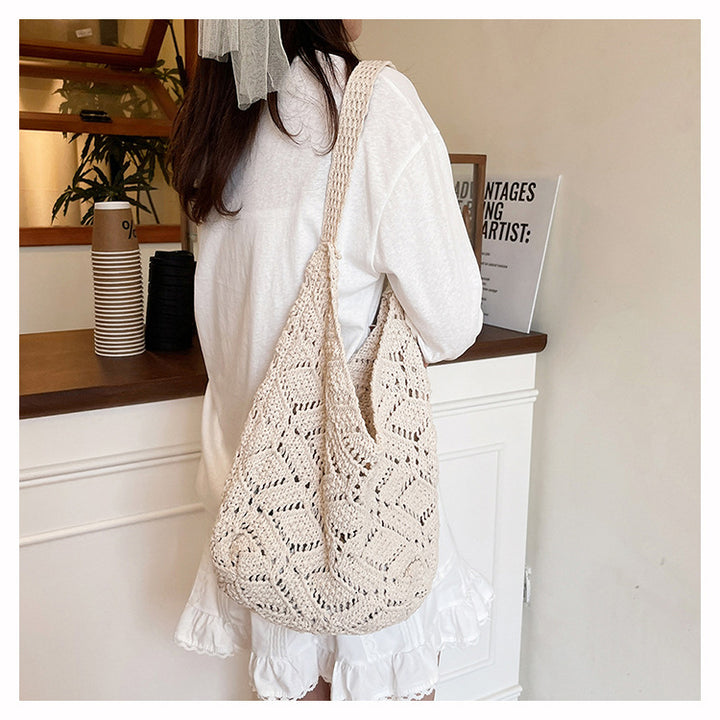 Floral Embellished Crochet Shoulder Bag Stornfield