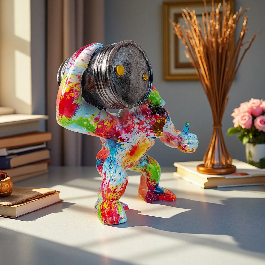 Sporty decorative figure of a weightlifter Stornfield