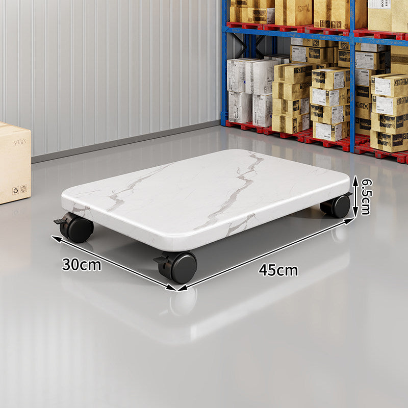 Low-Profile Rolling Plant & Furniture Base with Locking Swivel Casters