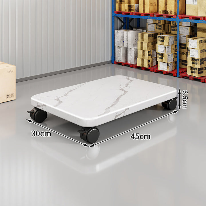Low-Profile Rolling Plant & Furniture Base with Locking Swivel Casters