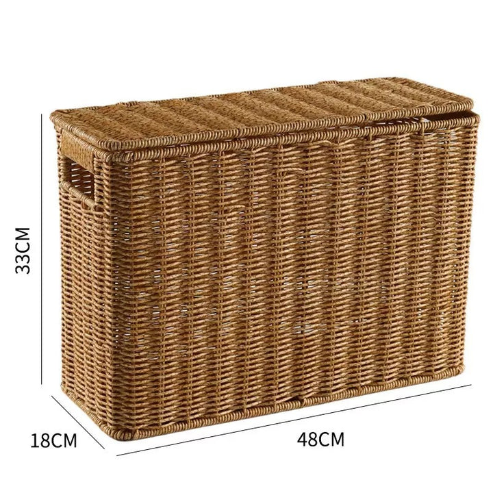 Unisex decorative rattan storage box Stornfield