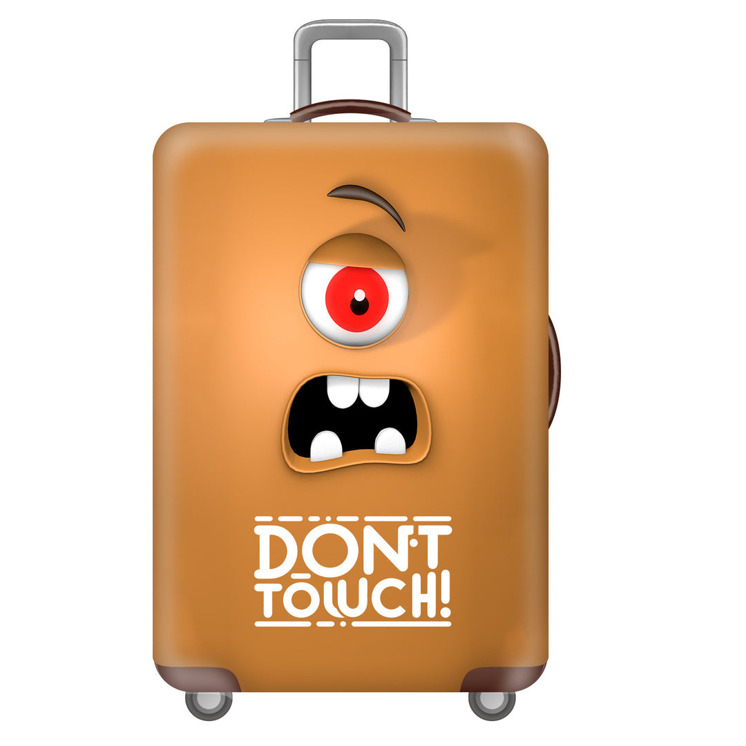 Unisex hard-shell suitcase with funny monster design Stornfield