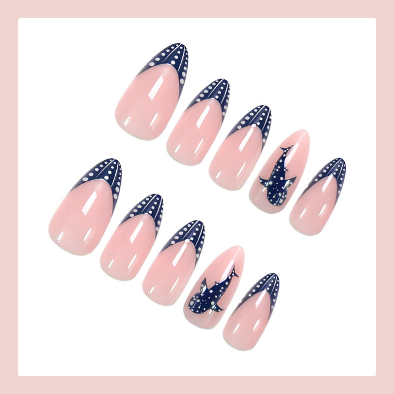 Artificial nail set with elegant design and creative decorations Stornfield