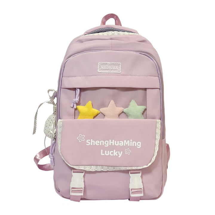 Playful Star-Embellished Backpack Stornfield
