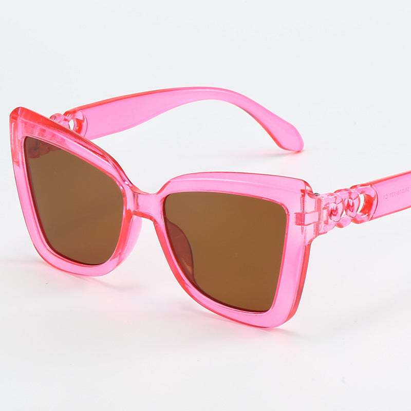 Ladies modern cat-eye sunglasses with clear frame and UV protection Stornfield