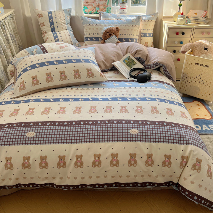 Cute Bear-Themed Bedding Set