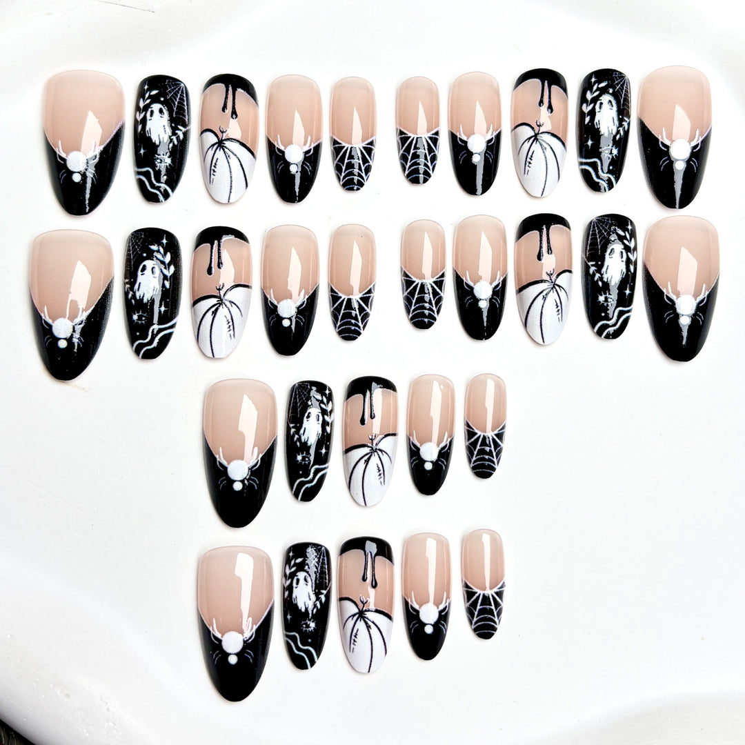 Themed Halloween Press-On Nail Set