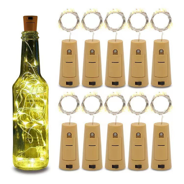 LED Bottle Stopper Fairy String Lights With Waterproof Battery Cap And Flexible Copper Wire Stornfield