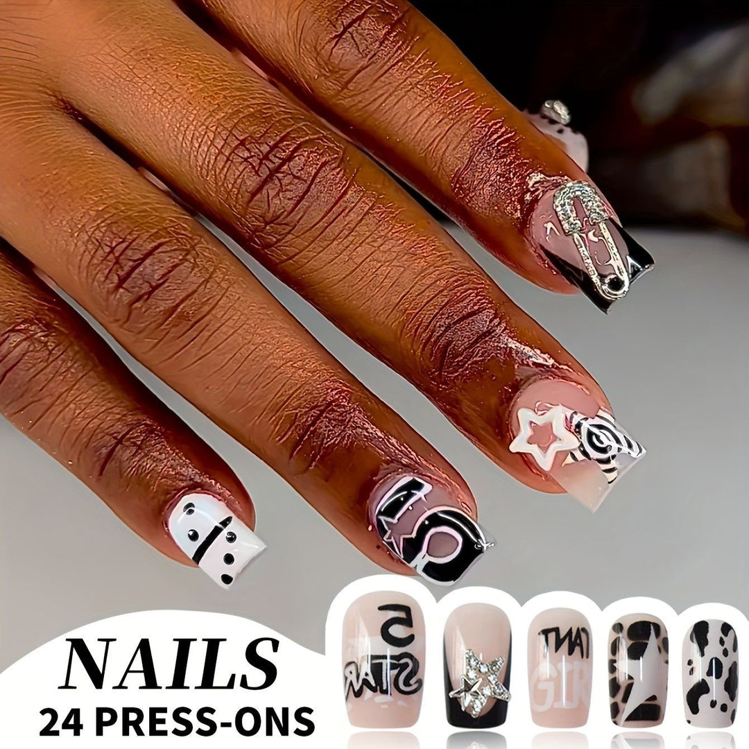 Chic Press-On Nail Set Stornfield
