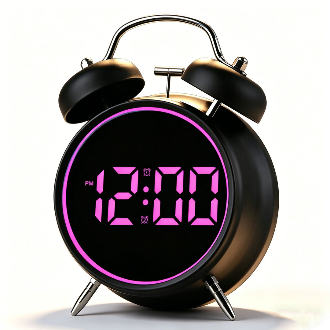 Digital alarm clock with large LED display and dual alarm function Stornfield