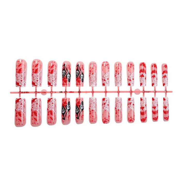 Artistic Halloween-Themed Press-On Nails Stornfield