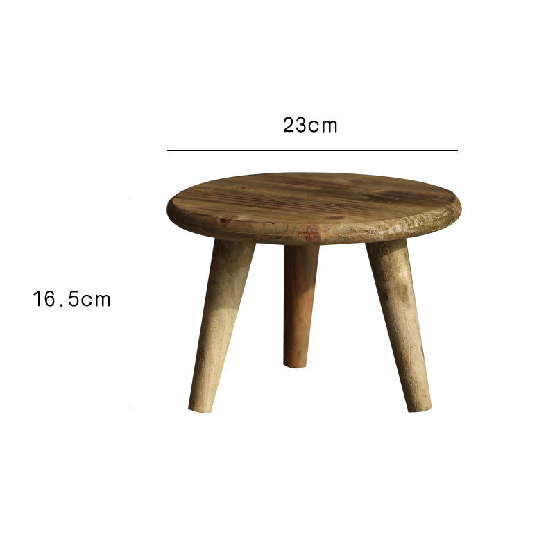 Stylish side table made of natural wood Stornfield