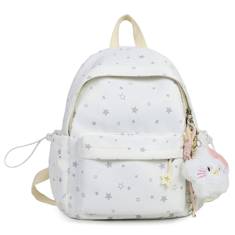 Starry Patterned Plush Backpack Stornfield