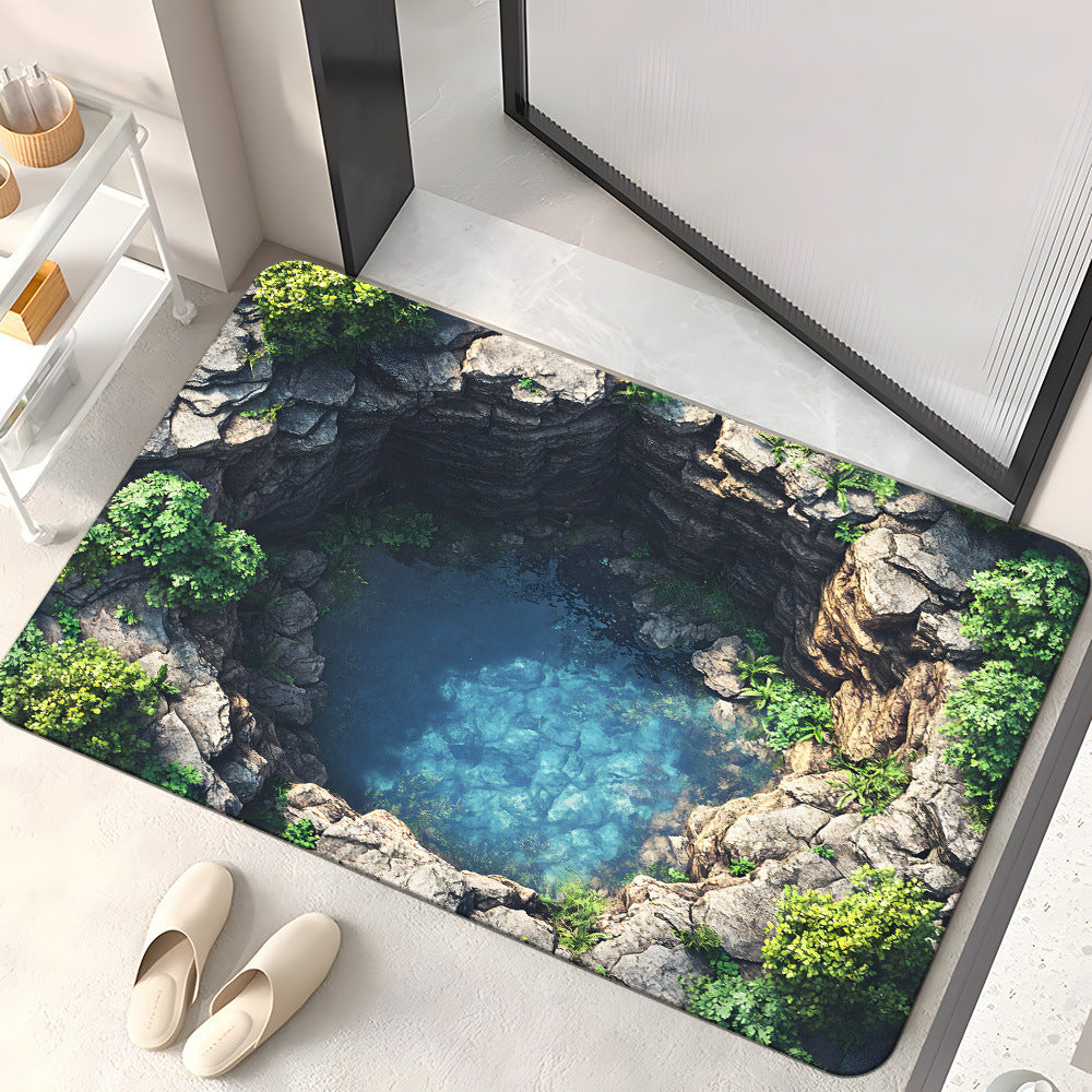 Artistic Ocean Depth Area Mat