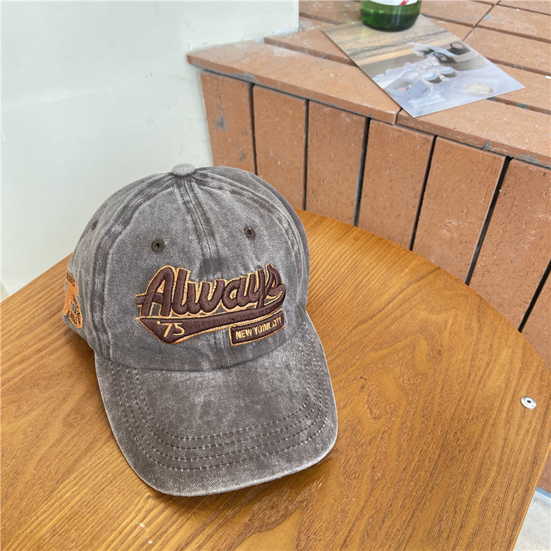 Men's Vintage-Inspired Distressed Cotton Baseball Cap Stornfield
