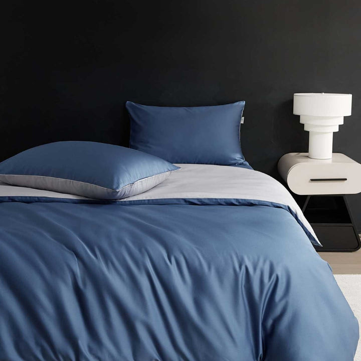 Reversible Premium Cotton Satin Bed Set with Silky Soft Finish