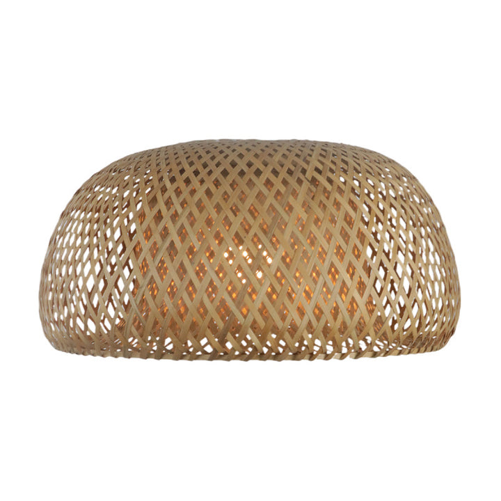 Elegant pendant lamp made of hand-woven rattan Stornfield
