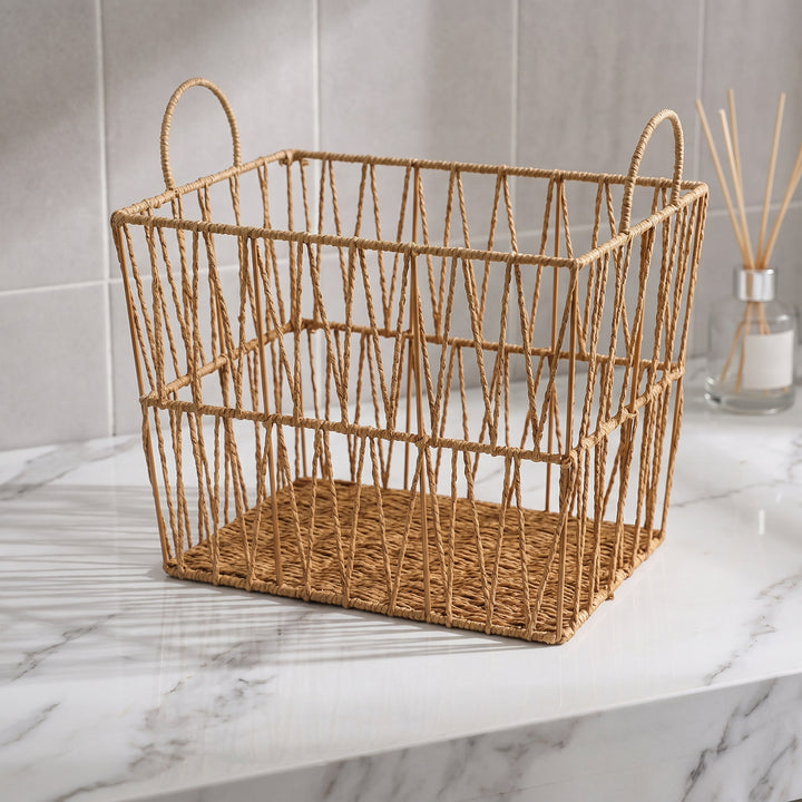Handcrafted Rope Woven Storage Basket Stornfield