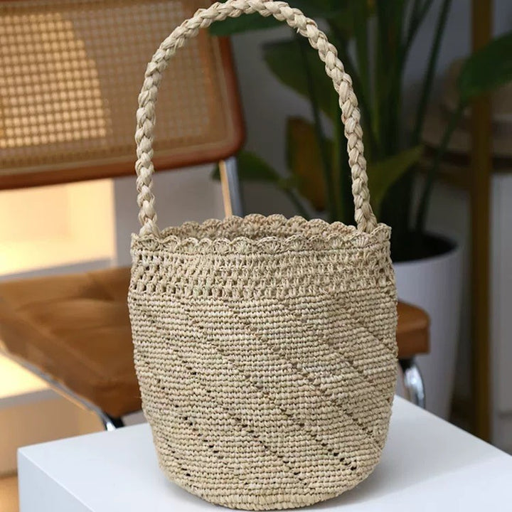 Handmade basket bag with unique weaving Stornfield