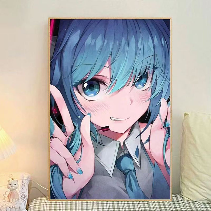 Anime-Themed Illustrated Canvas Art Print Stornfield