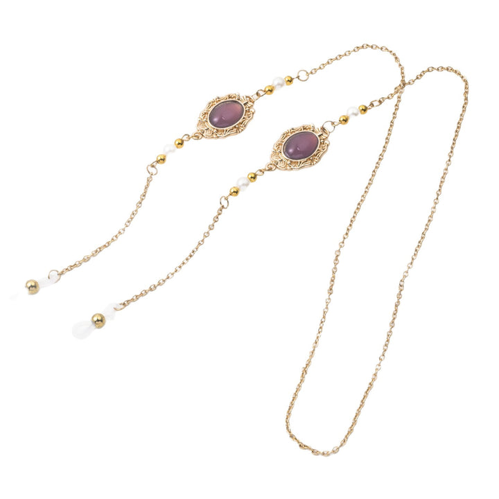Elegant Eyewear Chain with Decorative Gemstones Stornfield