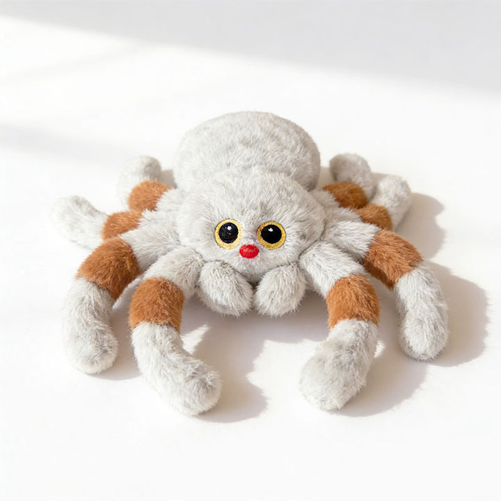 Plush Spider Soft Toy with Bendable Legs and Embroidered Face Stornfield