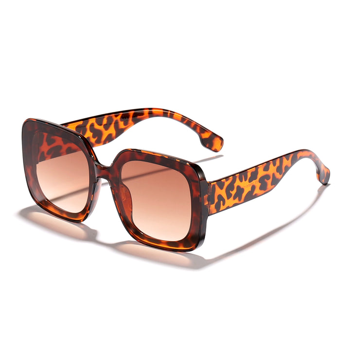Women's square sunglasses with innovative transparent frame design Stornfield