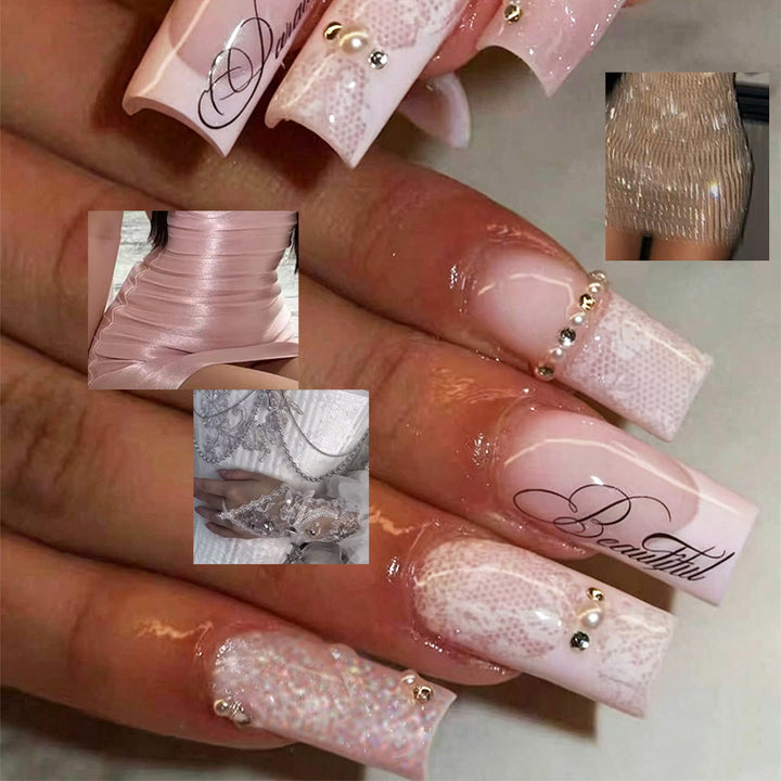 Shimmering Elegant Press-On Nail Tips Stornfield