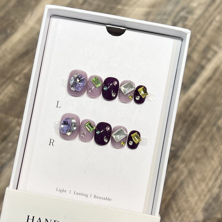 Reusable Gemstone Press-On Nail Art Stornfield