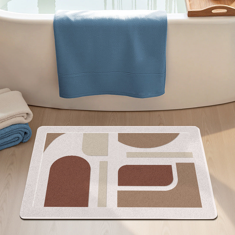 Modern Abstract Bath Mat Stornfield
