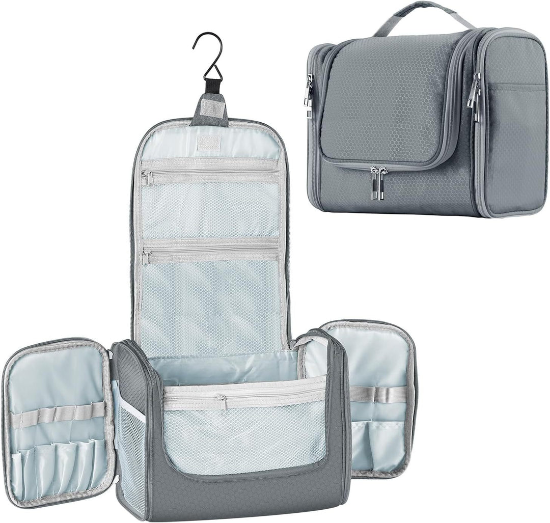Cosmetic organizer with hooks and multiple compartments Stornfield
