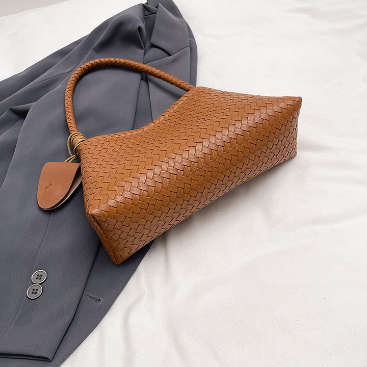 Handmade Woven Tote Bag with Removable Pouch