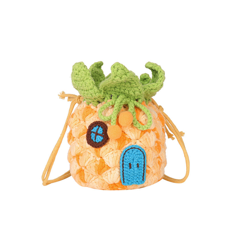 Cute Pineapple Crochet Mini Bag