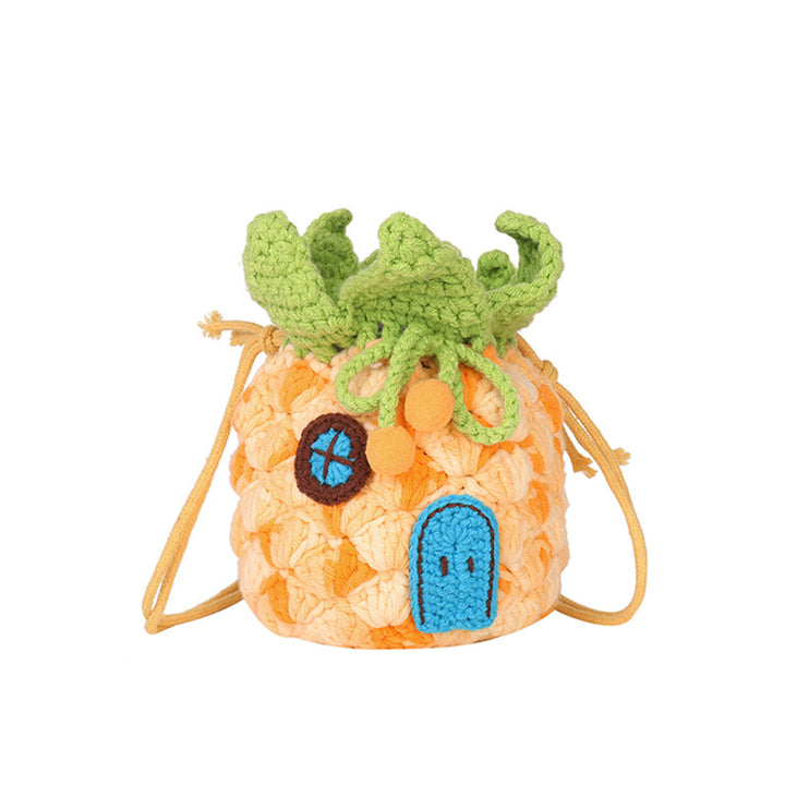 Cute Pineapple Crochet Mini Bag