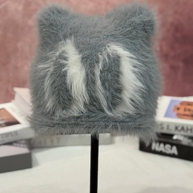 Cozy Faux Fur Cat Ears Beanie Stornfield
