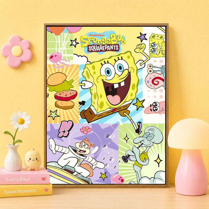 Cartoon Character Themed Wall Art Print Stornfield
