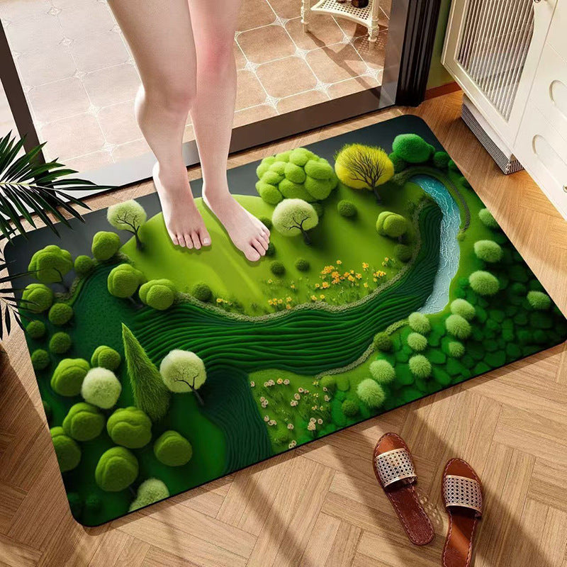 Decorative Plush Bath Mat