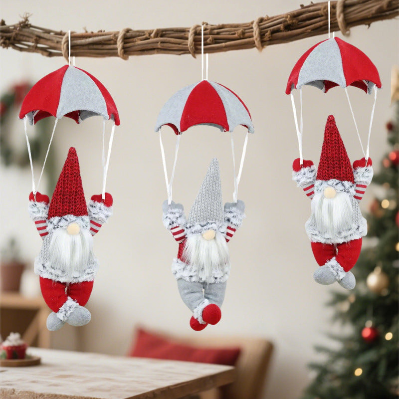 Decorative Santa Claus figure with parachute Stornfield