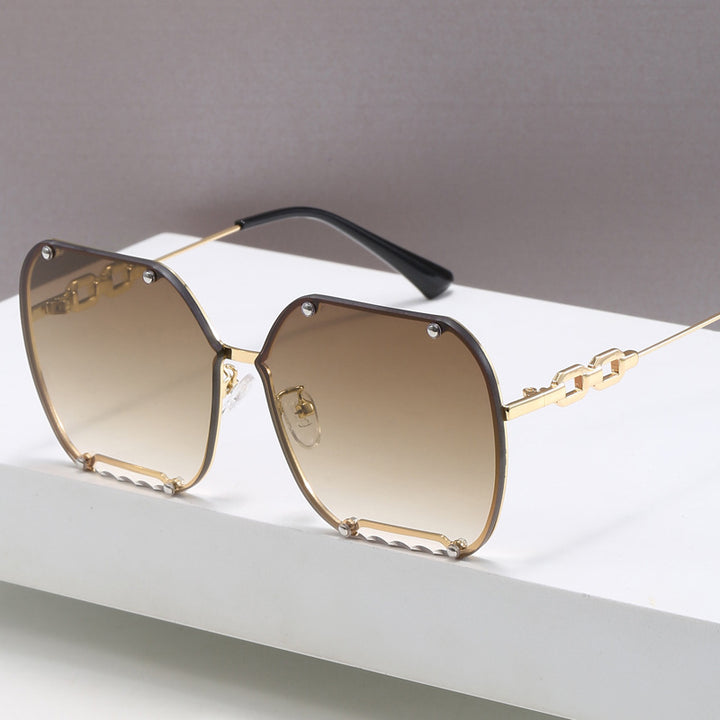Women's elegant hexagonal designer sunglasses with luxurious accents Stornfield