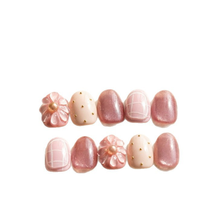 Artificial nails with floral designs Stornfield
