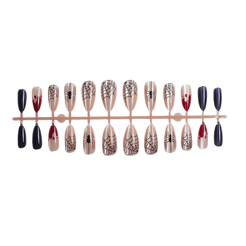 Halloween-Themed Press-On Nail Art Set 1790738649
