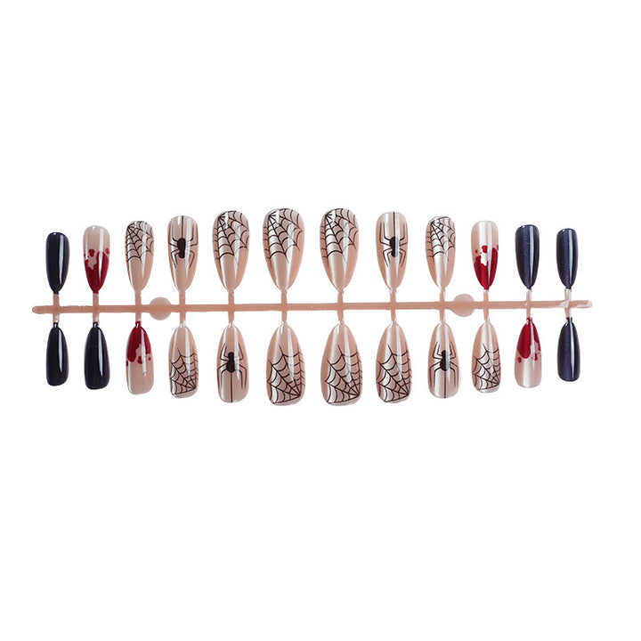 Halloween-Themed Press-On Nail Art Set 1790738649