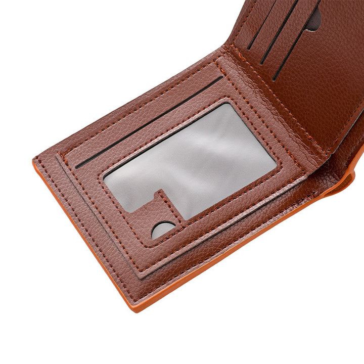 Textured Bi-Fold Leather Wallet Stornfield