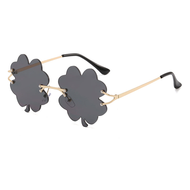 Women playful sunglasses with unique flower frame Stornfield