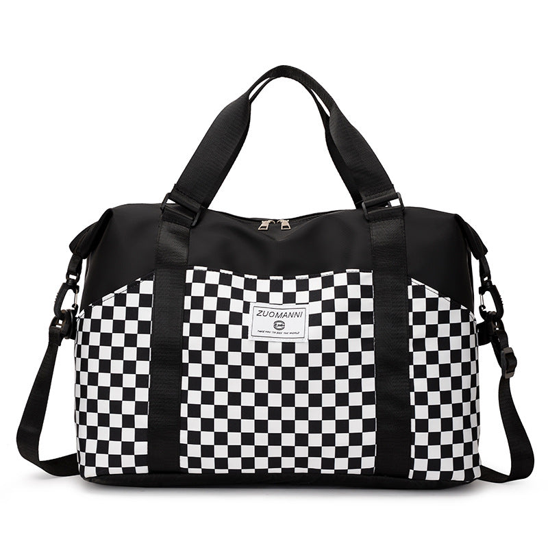 Stylish Checkerboard Duffle Bag Stornfield
