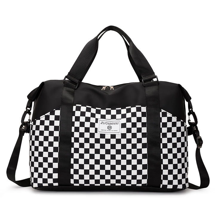 Stylish Checkerboard Duffle Bag Stornfield